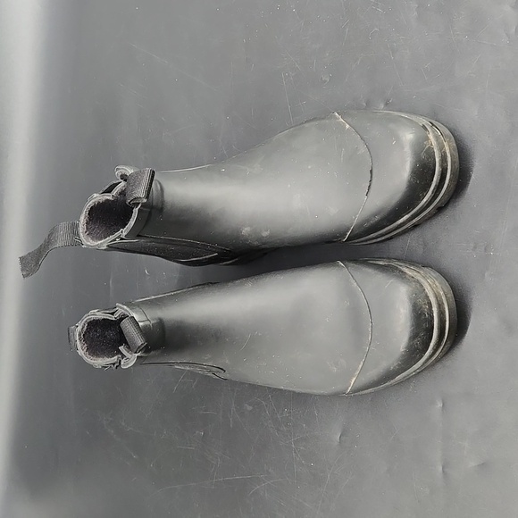 Everlane  The Rain Boot Ankle Rubber Slip On Black Size 8 - Picture 4 of 14